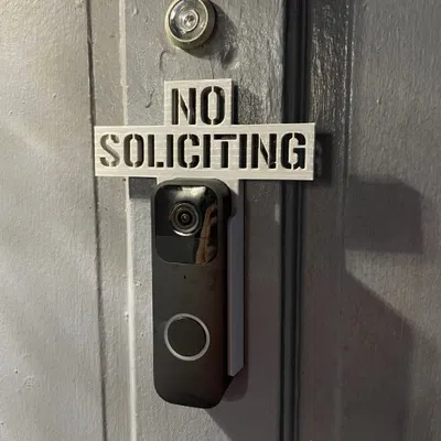 Bảng No Soliciting cho Blink Doorbell