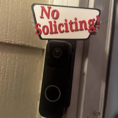 Bảng “No Soliciting” cho Blink