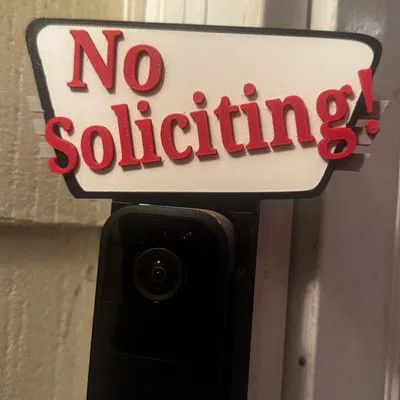 Bảng “No Soliciting” cho Blink