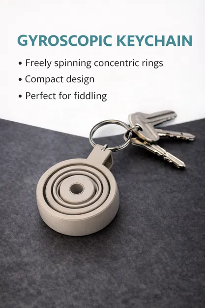 Móc Khóa Con Quay Hồi Chuyển (Gyroscopic Keychain) - Image 1