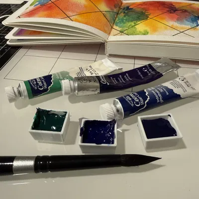 Khay sơn màu nước dạng Half Pans (Water Color Paint Half Pans)