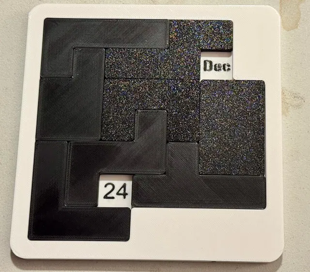 Remix Puzzle-a-day: số/chữ to hơn cho máy in đa màu (Month/Day) - Image 2