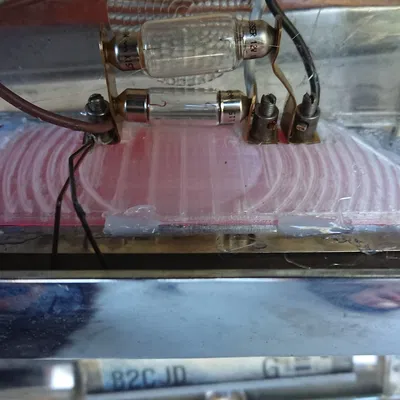 Thấu kính trắng bên trong đèn hậu Heinkel Tourist 103A2