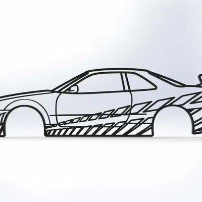 Tranh Treo Tường Nissan R34 GT-R của Brian (Fast & Furious)