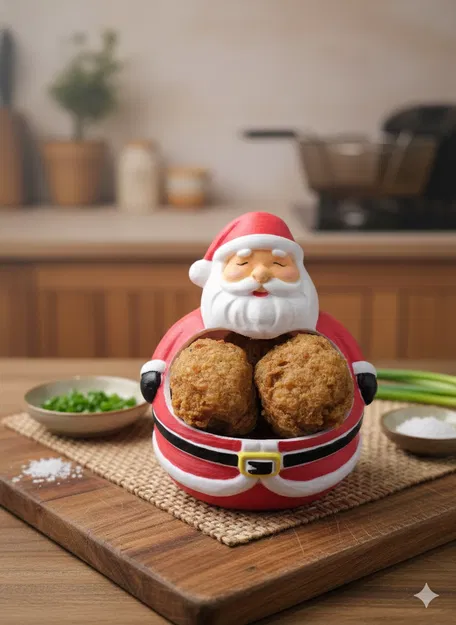 Hộp đựng đồ ăn phong cách Santa - Image 1