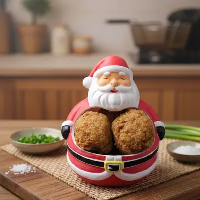 Hộp đựng đồ ăn phong cách Santa