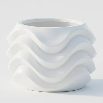 Bình Hoa Gợn Sóng (Wavy Vase)