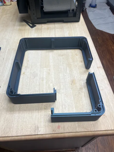 Enclosure FlashForge AD5X (custom Galaxy Black phối Green Silk Matte) - Image 3