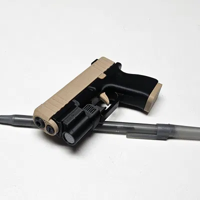 Đèn pin cho Glock Fidget Keychain – Đồ chơi mini kéo slide in 3D