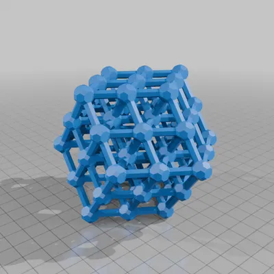 STEWART LATTICE RHOMBIC DODECAHEDRON 1