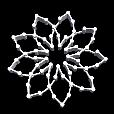 CYLINDER NONAFOIL KNOT 1 – Nút thắt nonafoil dạng hình trụ