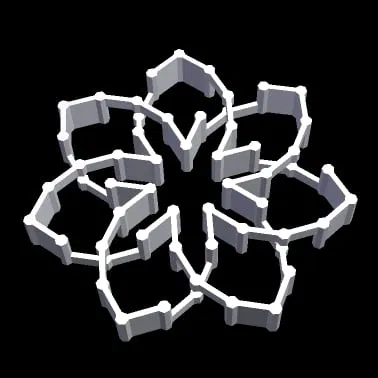 CYLINDER HEPTAFOIL KNOT 1 – Nút thắt Heptafoil dạng hình trụ - Image 2