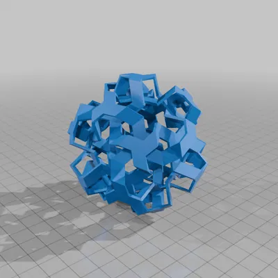 ROELOFS ICOSAHEDRAL POLYKNOT 2