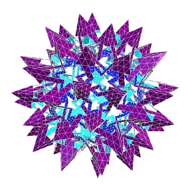 ESCHER STROMBIC HEXACONTAHEDRAL POLYKNOT 1
