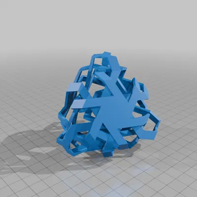 ROELOFS 2.0 TRUNCATED TETRAHEDRAL POLYKNOT 1