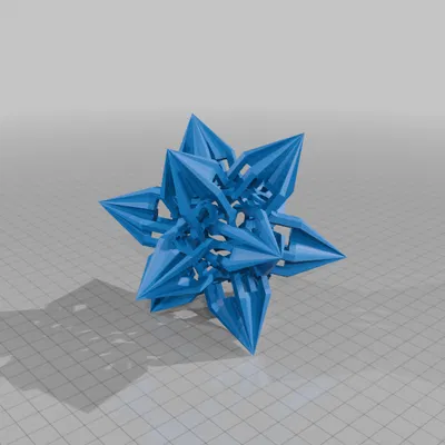 ESCHER-STEWART STAR DODECAHEDRAL POLYKNOT 1