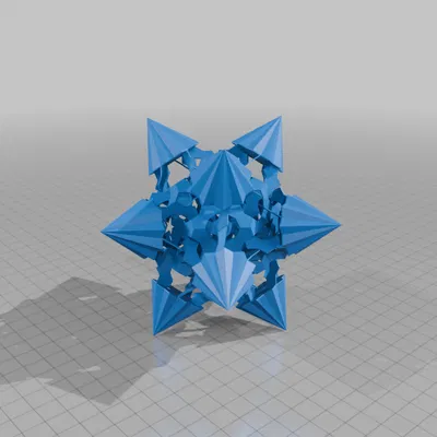 STAR NESTED DODECAHEDRAL POLYLINK 1