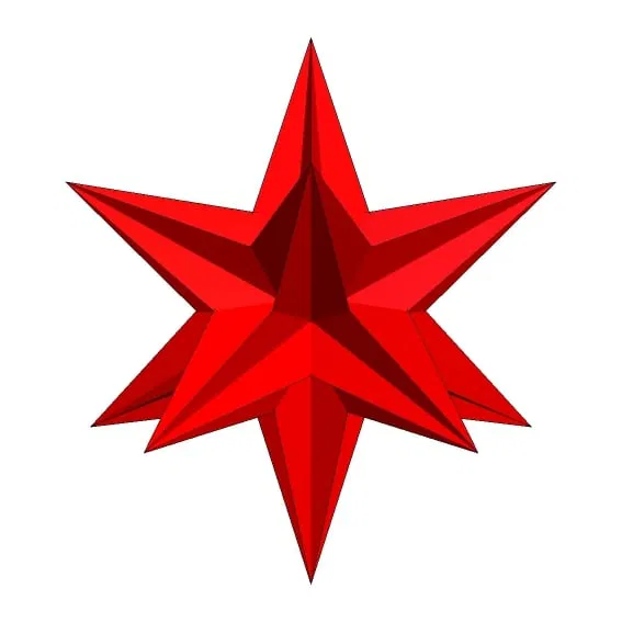 STAR DODECAHEDRON 10 – Thập nhị diện hình sao lấp lánh - Image 2
