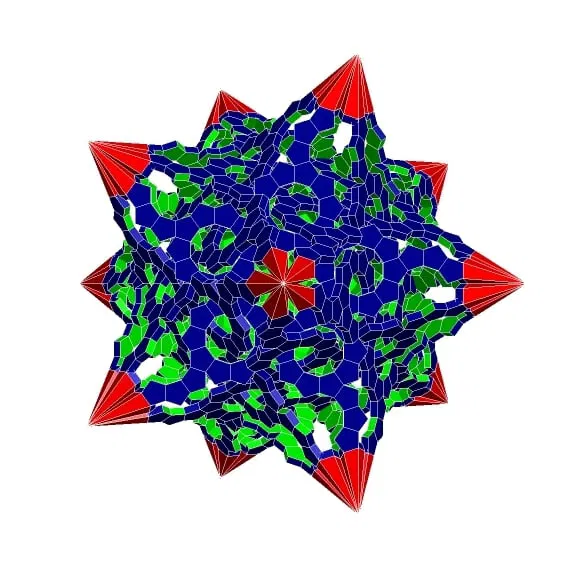 ROELOFS-HOLDEN-ESCHER DODECAHEDRAL STAR POLYLINKNOT 1 - Image 1