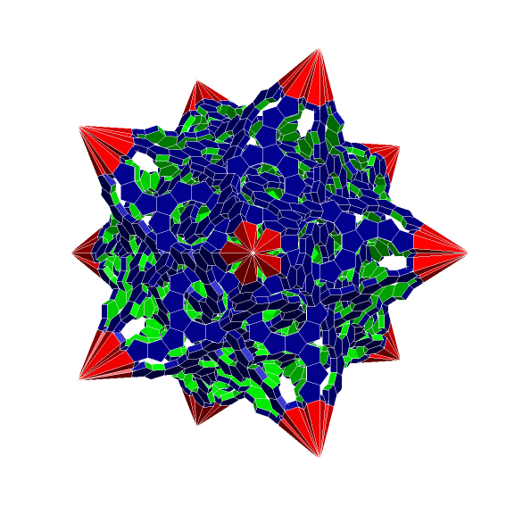ROELOFS-HOLDEN-ESCHER DODECAHEDRAL STAR POLYLINKNOT 1