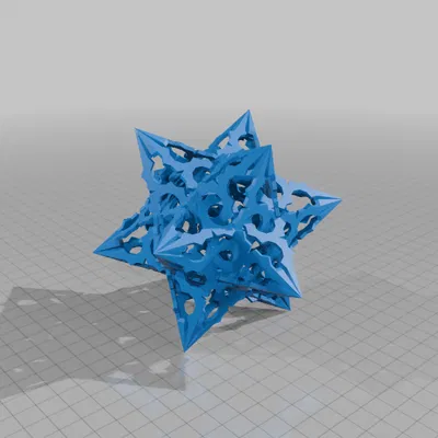 ROELOFS-HOLDEN-ESCHER DODECAHEDRAL STAR POLYLINKNOT 1