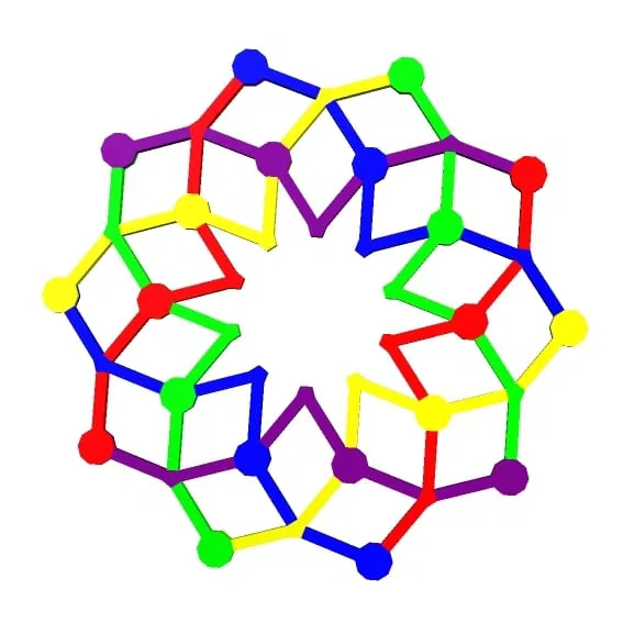 Sơ đồ đan DECACYCLIC 10 phần (Diagram 1) - Image 1