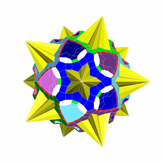 STAR DODECAHEDRON 6 – Star Dodecahedron (Math Art) - Thumbnail 2
