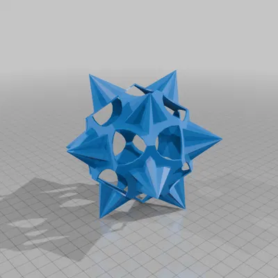 STAR DODECAHEDRON 6 – Star Dodecahedron (Math Art)