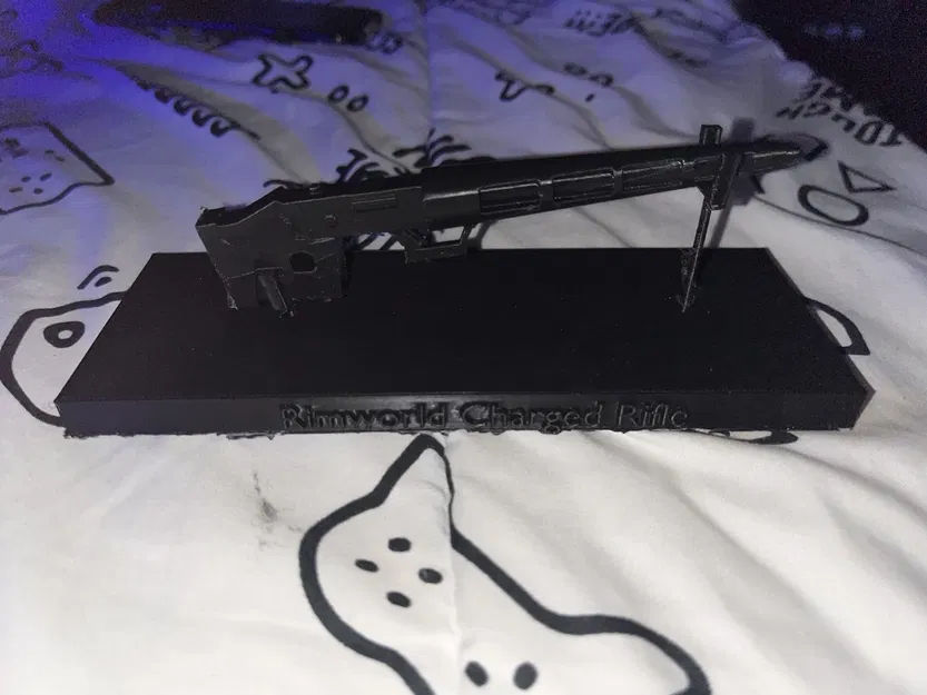 Rimworld Charge Rifle Và Stand (Đế Trưng) - Image 1