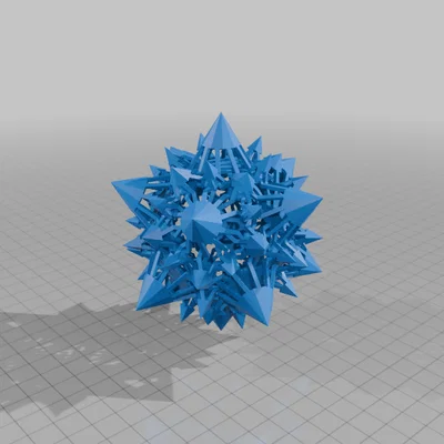ESCHER 2.0 TRUNCATED ICOSIDODECAHEDRAL POLYKNOT 1