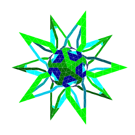 ESCHER PENTAGONAL ANTIPRISMIC POLYKNOT 1