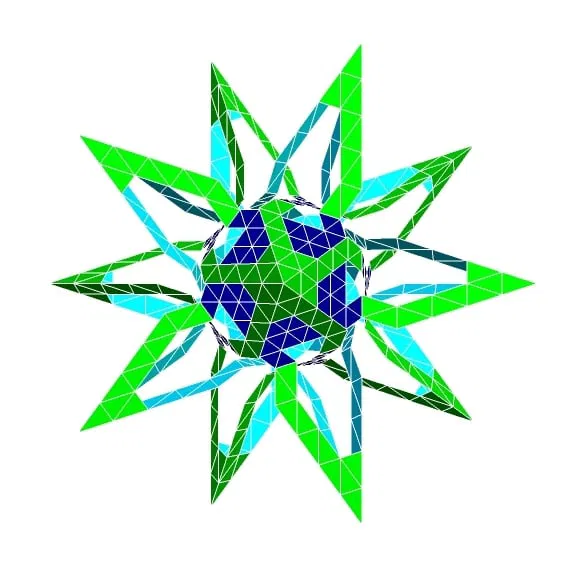 ESCHER PENTAGONAL ANTIPRISMIC POLYKNOT 1 - Image 3