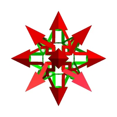 ESCHER 2.0 STAR CUBOCTAHEDRAL POLYKNOT 1