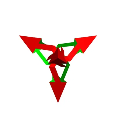 ESCHER 2.0 STAR TETRAHEDRAL POLYKNOT 1