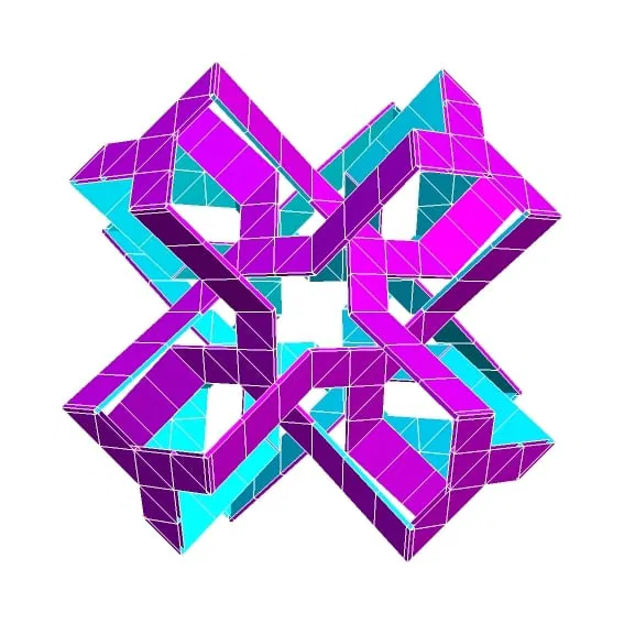 ROELOFS OCTAHEDRAL POLYKNOT 2 (Polyknot bát diện Roelofs) - Image 2