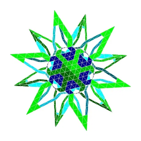 ESCHER HEXAGONAL ANTIPRISMIC POLYKNOT 1 - Image 2