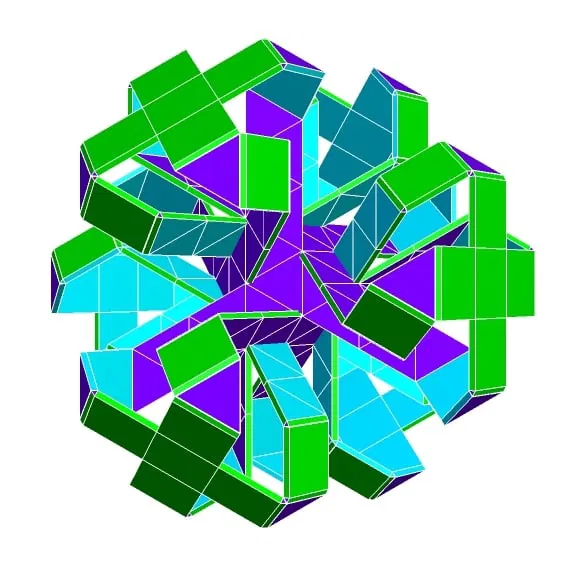 ROELOFS CUBOCTAHEDRAL POLYKNOT 3 - Image 1