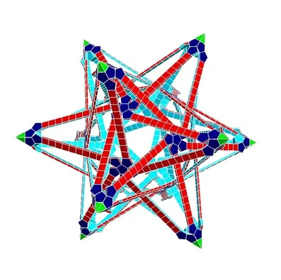 Mô hình DODECAHEDRAL POLYKNOT HÌNH SAO ESCHER 15