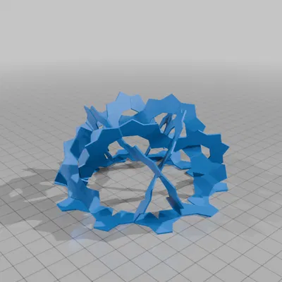 Nút thắt Pentafoil dạng Cupola Ngũ Giác (PENTAGONAL CUPOLAR PENTAFOIL KNOT 1)