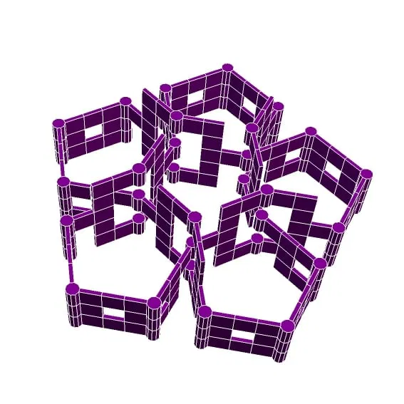 Nút Vòng Ngũ Lá Hình Trụ Roelofs 1 - Image 1