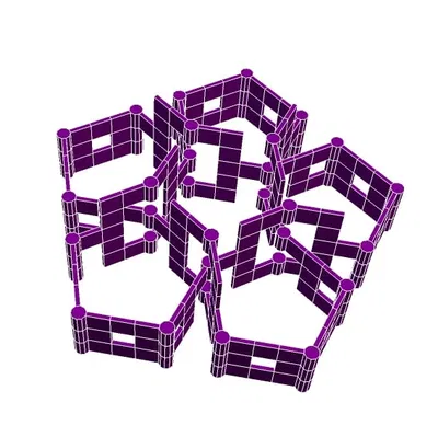 Nút Vòng Ngũ Lá Hình Trụ Roelofs 1