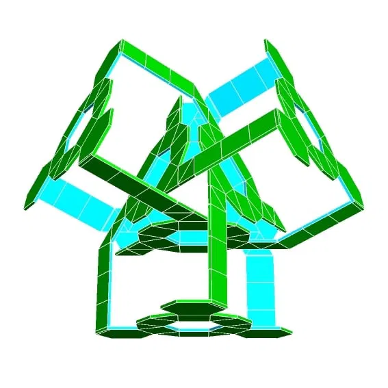 ROELOFS TETRAHEDRAL POLYKNOT 3 - Image 2