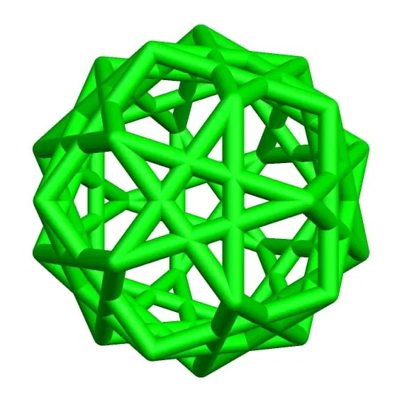 CYLINDER STAR DODECAHEDRON 1 – Khối đa diện sao từ ống trụ - Image 1
