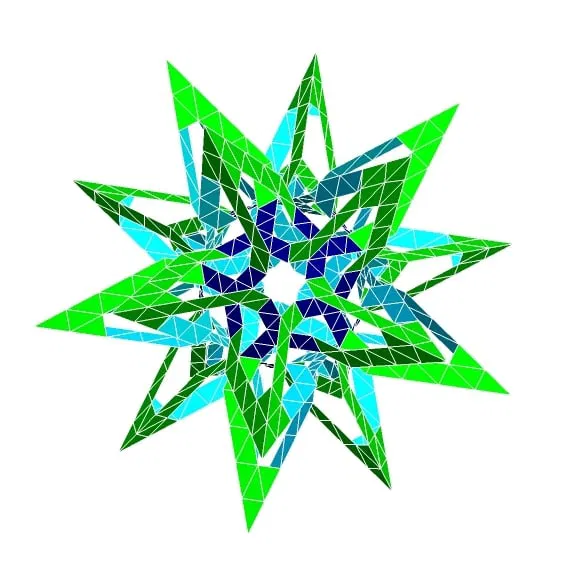 ESCHER STAR ICOSAHEDRAL POLYKNOT 1 - Image 1