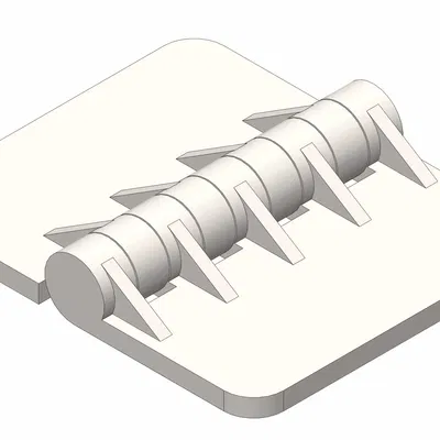 Bản lề 3D in một khối (single-piece 3D-printed hinge)