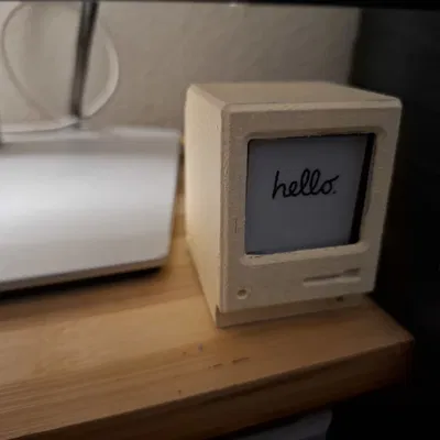 Vỏ mini Macintosh cho ESP32 1.54" Epaper display