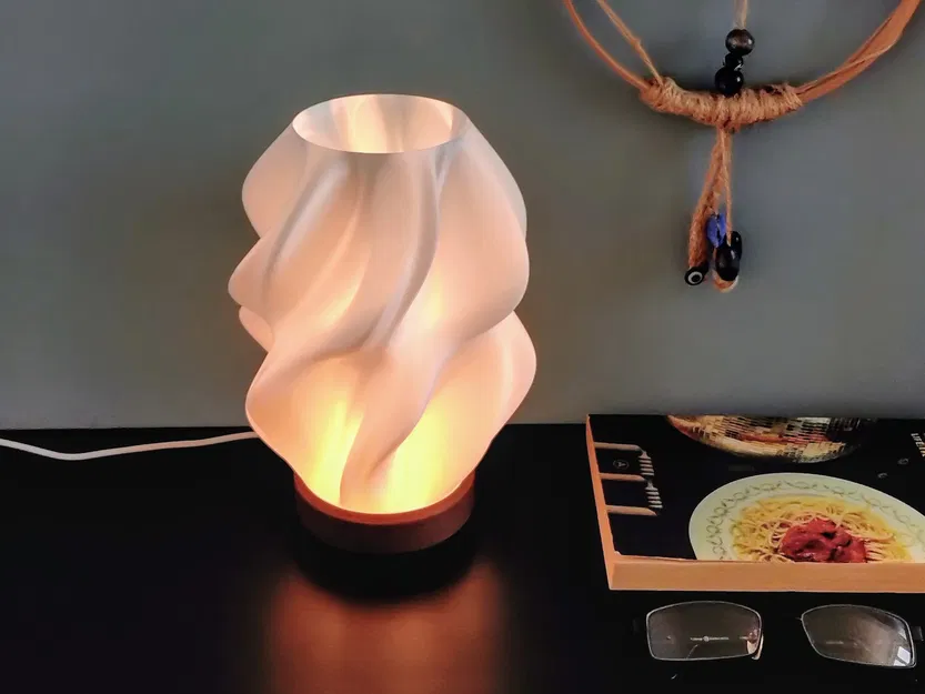 Đèn Designer “Waves” (in 3D) – Base tuỳ biến & ngàm chụp đèn - Image 2