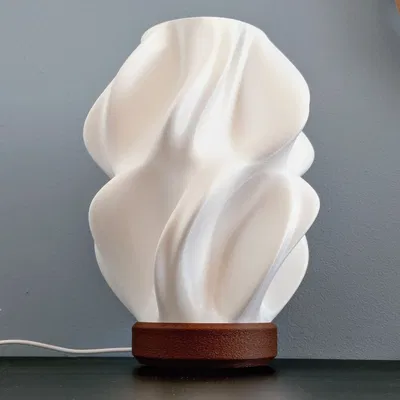 Đèn Designer “Waves” (in 3D) – Base tuỳ biến & ngàm chụp đèn