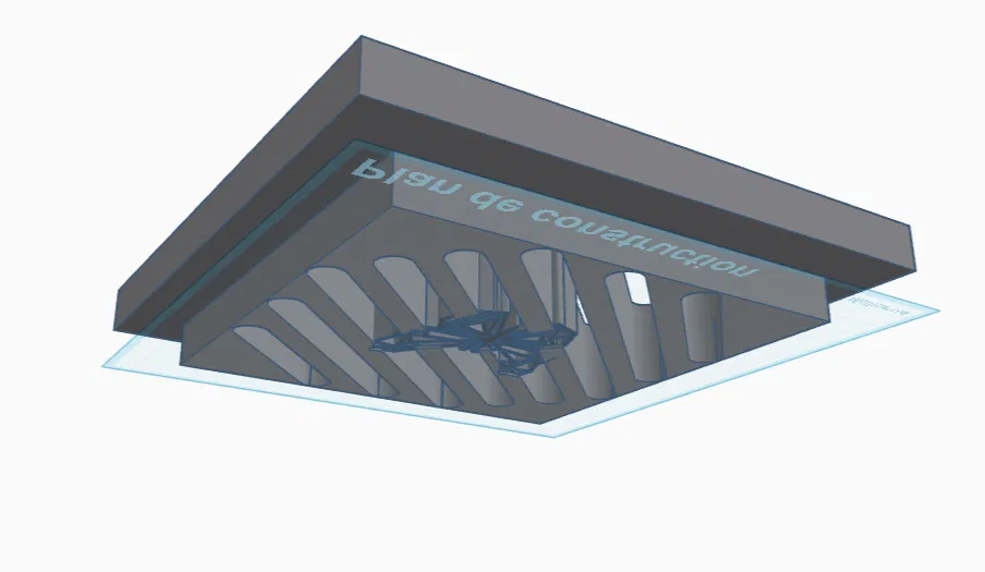 Grille papillon égout (lưới papillon cho hố ga/regard 20x20) - Image 2