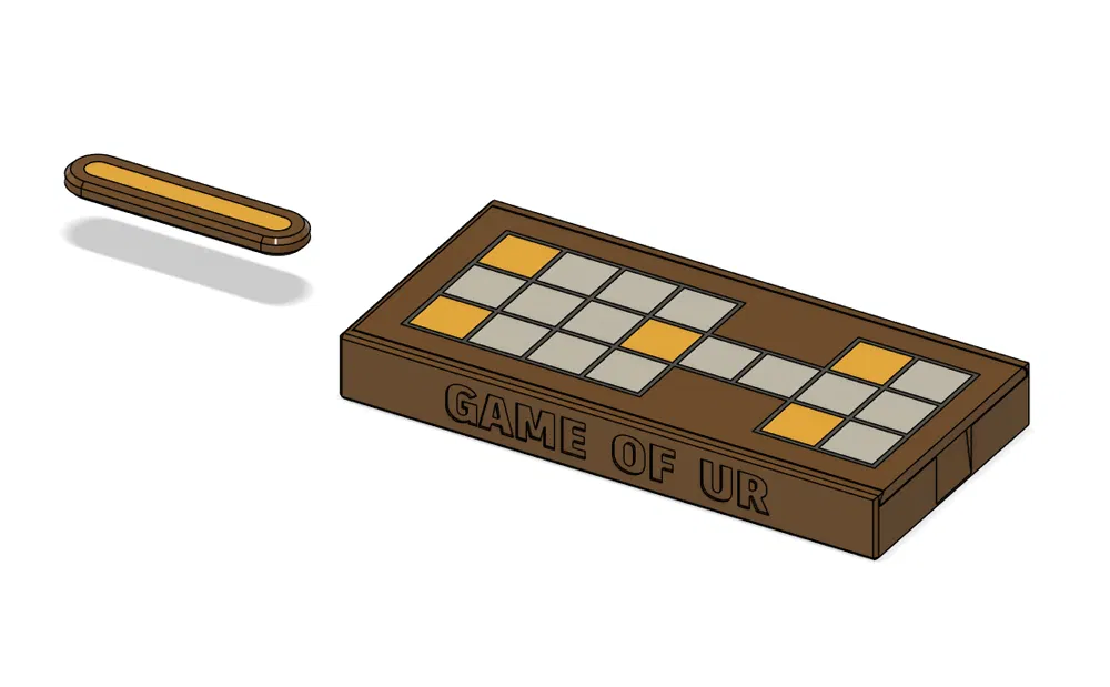 Royal GAME OF UR bản du lịch (chơi với LEGO tile 1x1) - Image 3